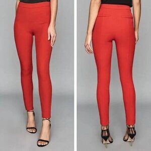 REISS Tyne Skinny Trousers Sz 0 Red